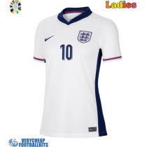 England Jude Bellingham #10 Replica Home Shirt Ladies Euro 2024 Short Sleeve